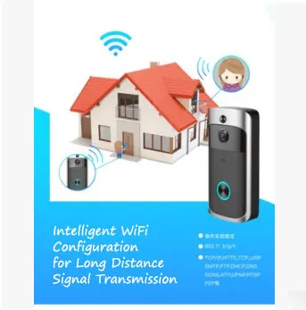 Видео дверной звонок Домофон 720 P WiFi глазок зритель и видео ip камера Звонок экран