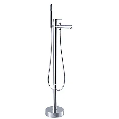 360 Degree Rotary Spout !!! Free Shipping Single Handle Chrome Floor Standing Faucets Solid Brass Faucet | Строительство и ремонт