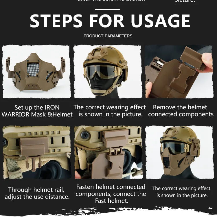 Hunting Tactical Military Mask Airsoft Paintball Outdoor Tactical Masks Shooting Half Face Protective Ca Game Hunting Masks