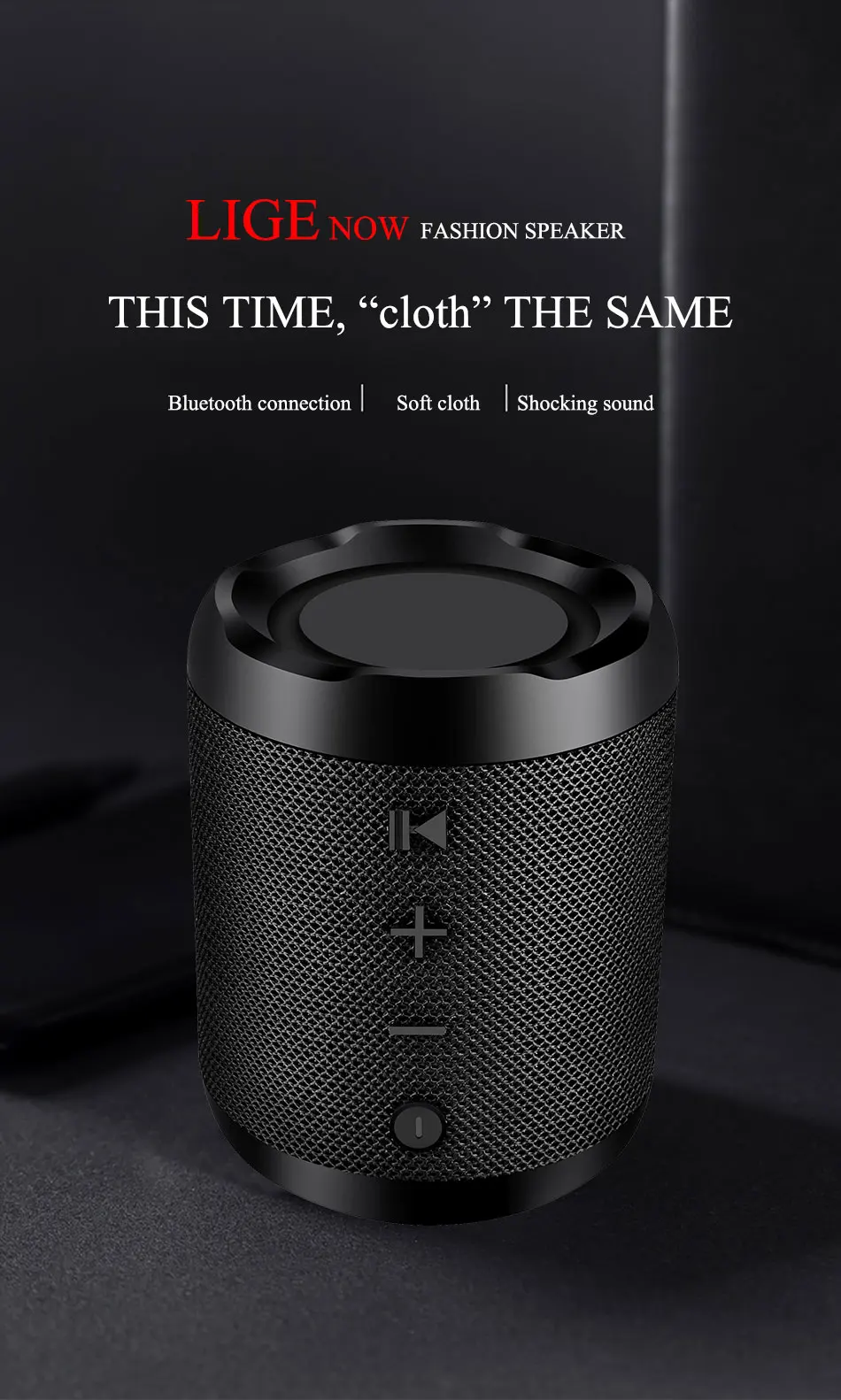 LIGE Мини Портативный беспроводной Bluetooth динамик стерео динамик телефон радио музыка сабвуфер Колонка s для компьютера с TF FM