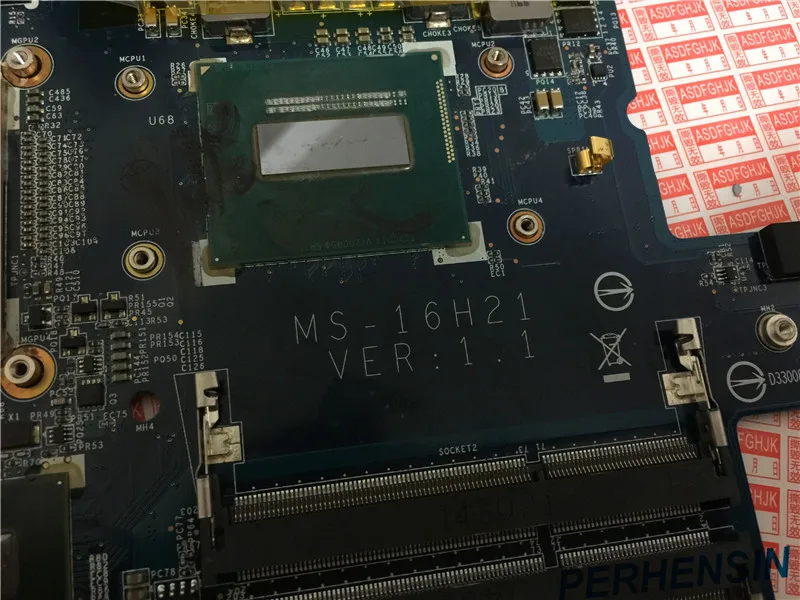 Оригинальная материнская плата ms 16h21 ms16h2 для gs60 с процессором i7 и GTX860M 100% работает