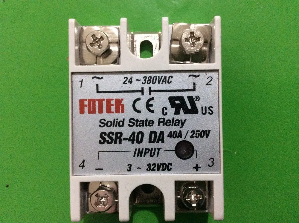 40 A SSR DA твердотельное реле 3-32 V DC-24-380 AC для контроллера температуры | Инструменты