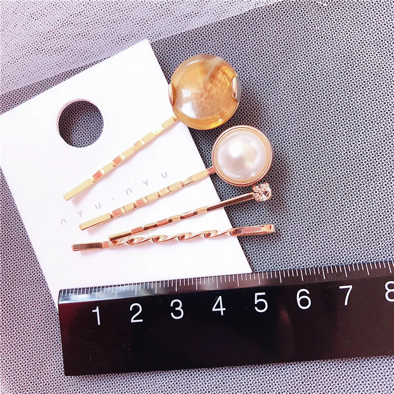 Модные шпильки для волос с жемчугом аксессуары женщин и девочек весенние зажимы