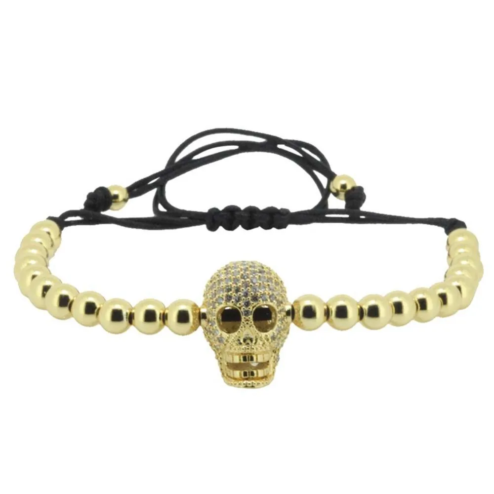 Анил Arjandas браслет для мужчин Pulseira Masculina ювелирные изделия черный шнур 4 мм CZ