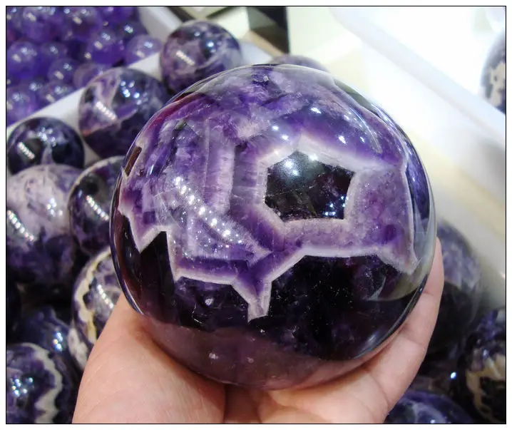 Красивый натуральный аметист хрустальный шар Orb драгоценный камень |