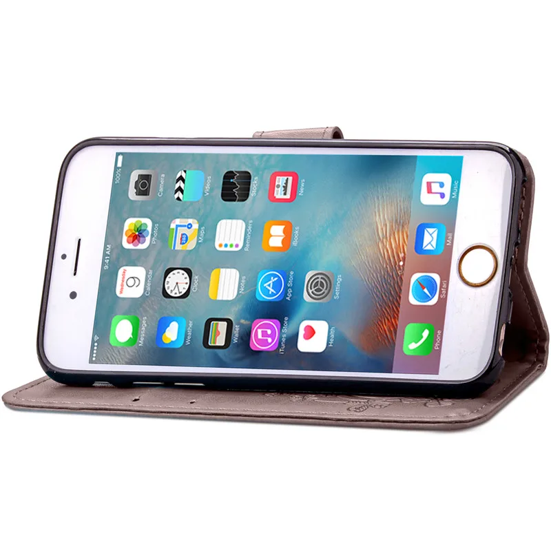 Для iPhone 5S 4S iPhone 5 6 S 6 S 8 7 Plus кожаный флип чехол для samsung Galaxy J5 J7 J3 J1 A3 A5 J5 S5 S7 S6 край S3 S4 мини