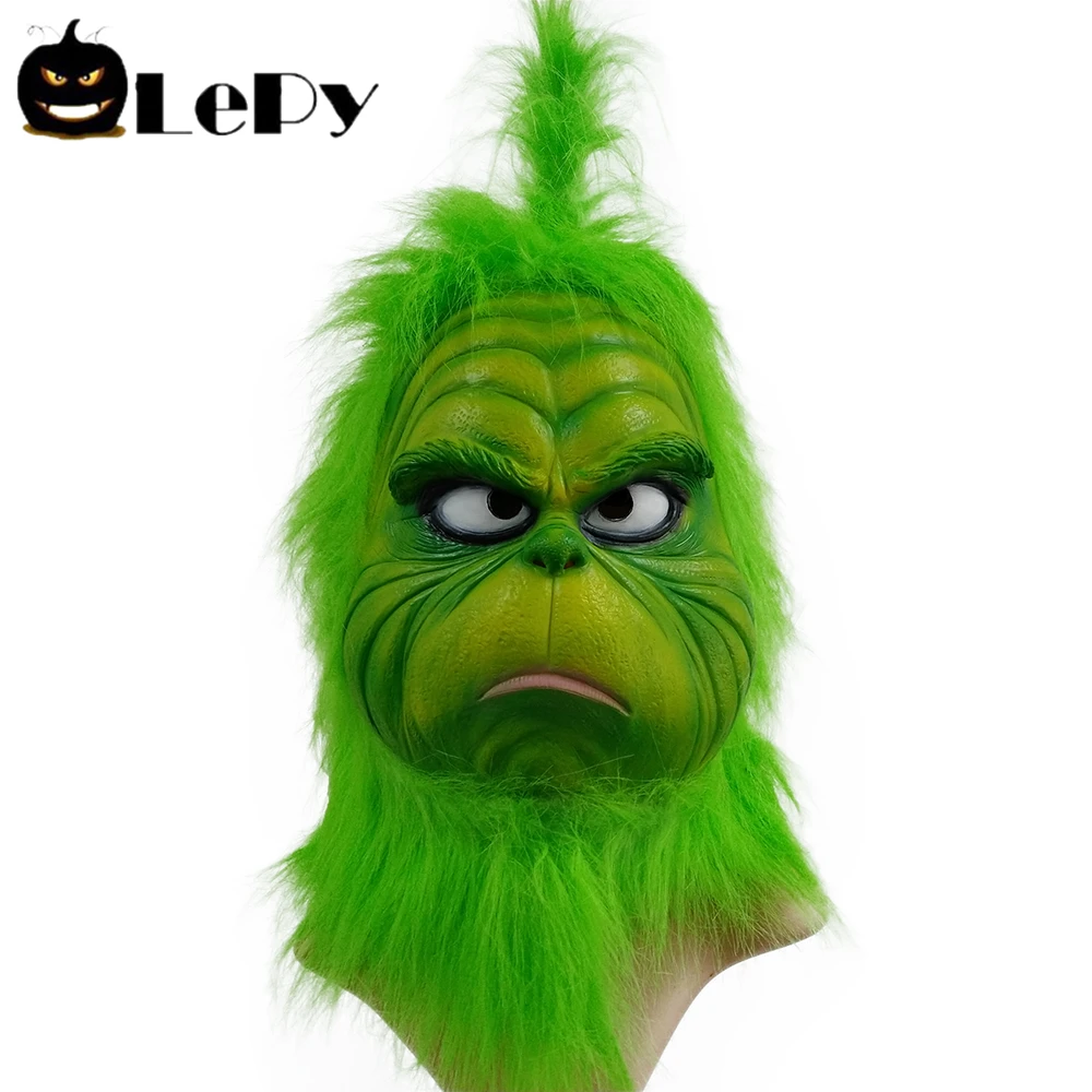 Маска Из Латекса для мужчин и женщин зеленая маска из латекса косплея маски
