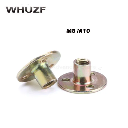 

Free shipping 4PCS Iron Nut / Furniture Nut / Lock Nut / Three Nuts M8 M10