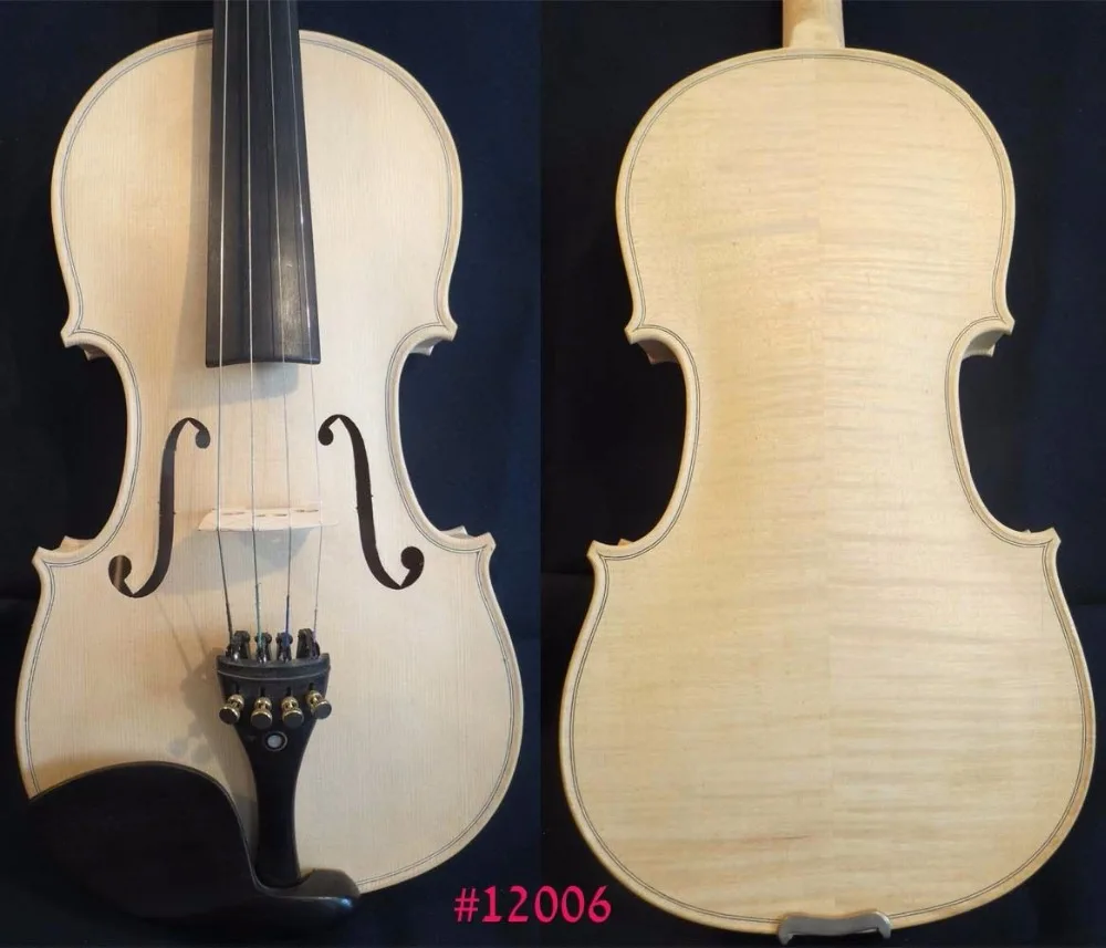 Фото Скрипка в стиле Strad, белая unfinishe 4/4, хороший звук #12006 №1
