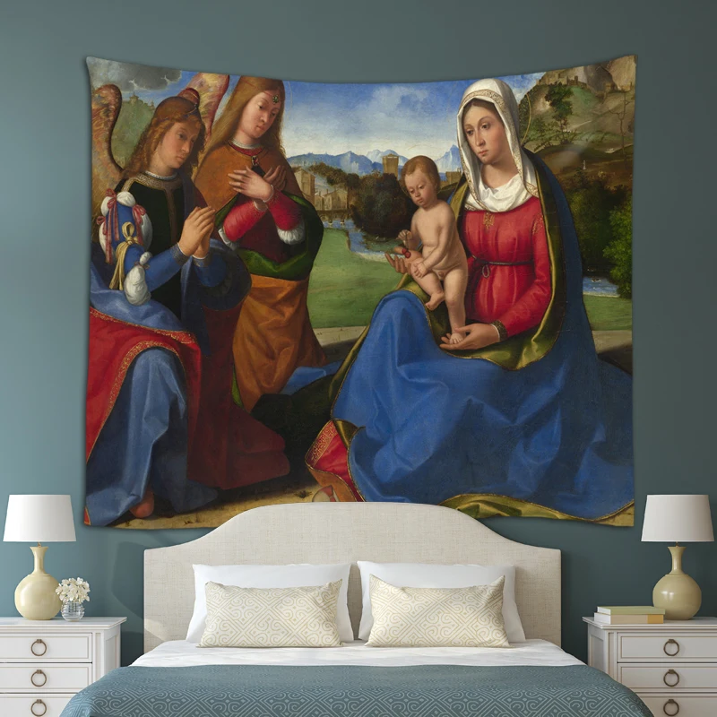 Гобелен в европейском стиле индийская мандала настенный художественный гобелен