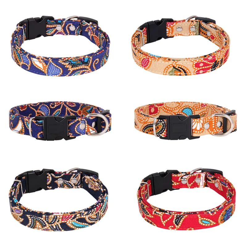 M-3XL Large Dog Collar Leather Puppy Collar Lead Release Buckle Pet Collar For Dogs 0.8 inch Width Pet Dog Leash Running Walking