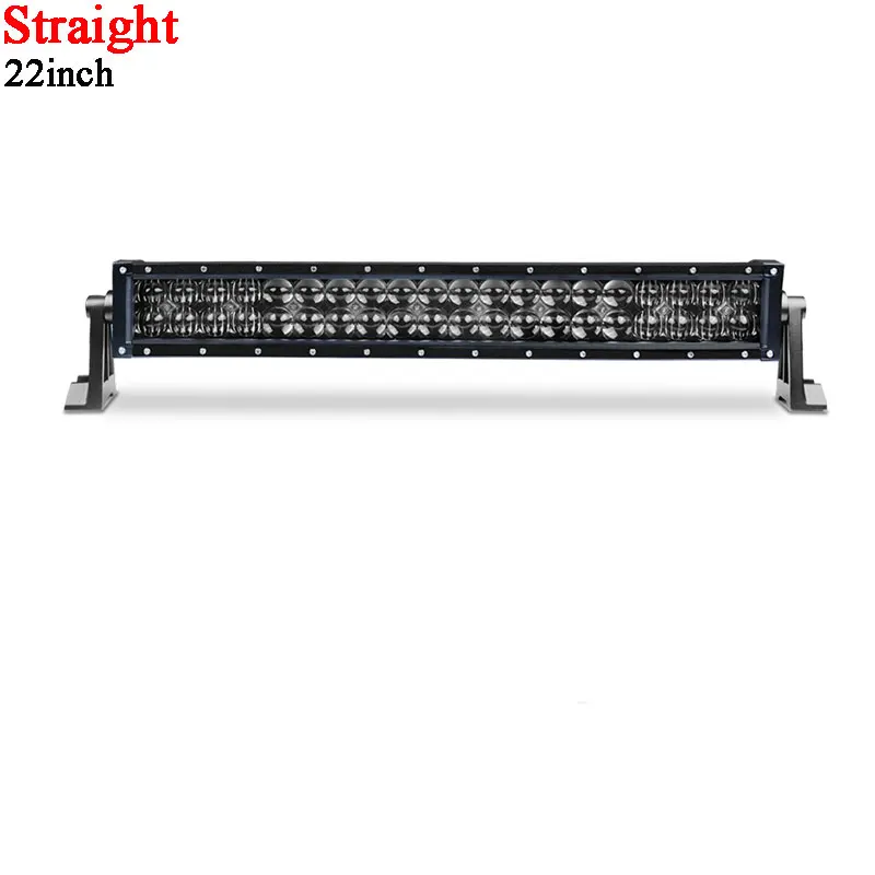 Straight 22inch 5D 22 32 42 дюймов изогнутый/прямой внедорожный светодиодный светильник комбинированный луч светодиодный рабочий светильник для автомобиля Jeep Truck UAZ MPV SUV 4WD 4x4 ATV - Цвет: Straight 22inch