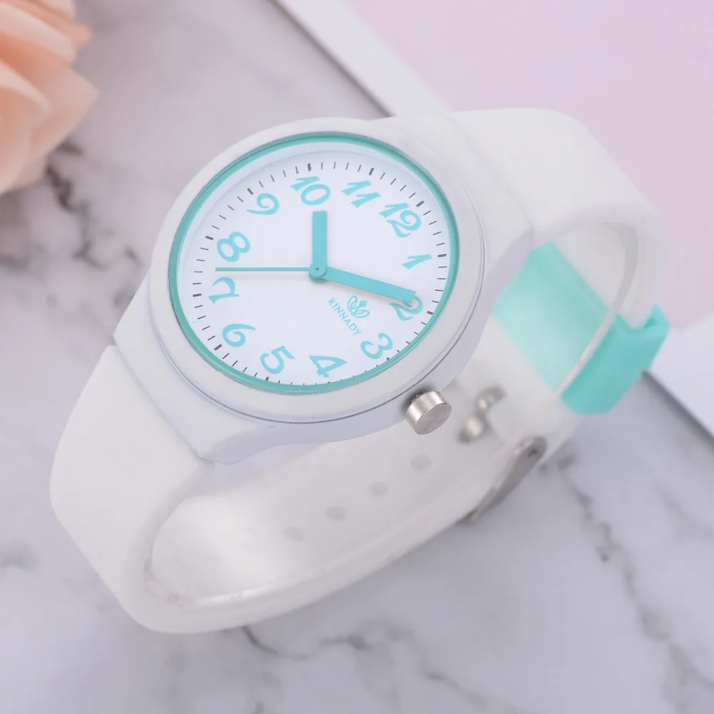 Модные женские часы силиконовые Роскошные брендовые повседневные кварцевые