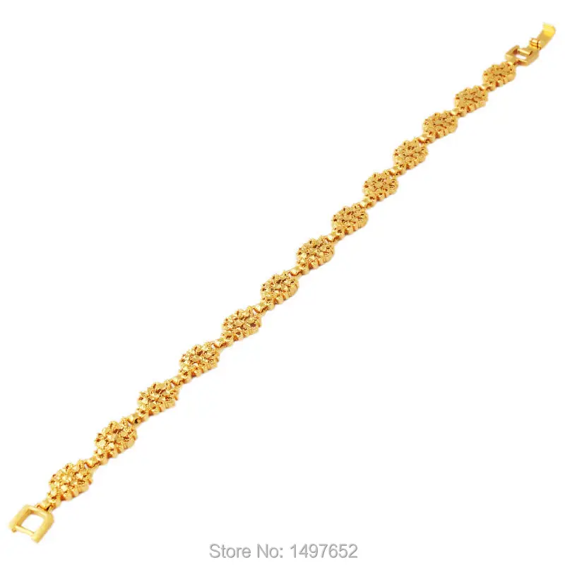 Новый уникальный женский мужской браслет заполненный золотом Широкий