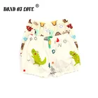 Шорты детские, мягкие, с принтом динозавра, летние, свободные, детские шорты кальсоны