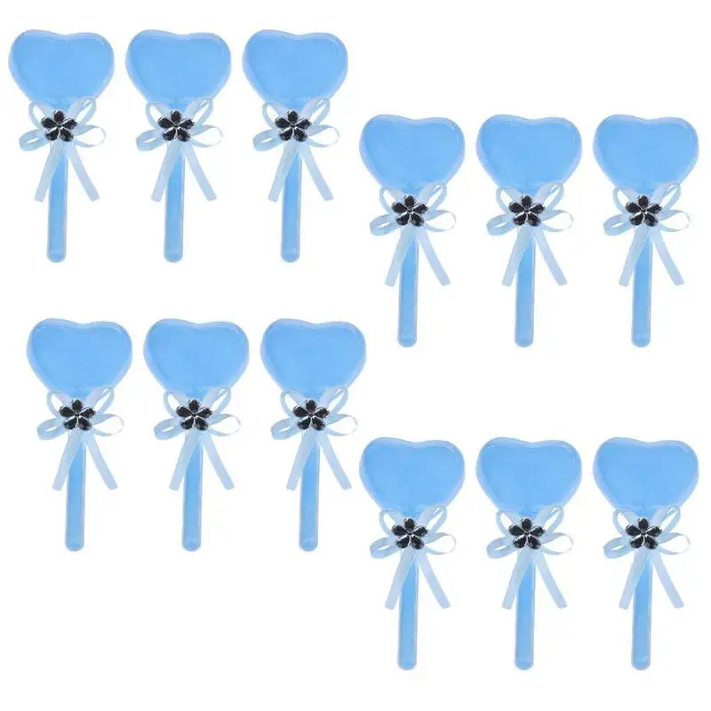 12 шт коробка Сюрприз Конфеты драже в форме сердца леденец ПВХ с лентой на