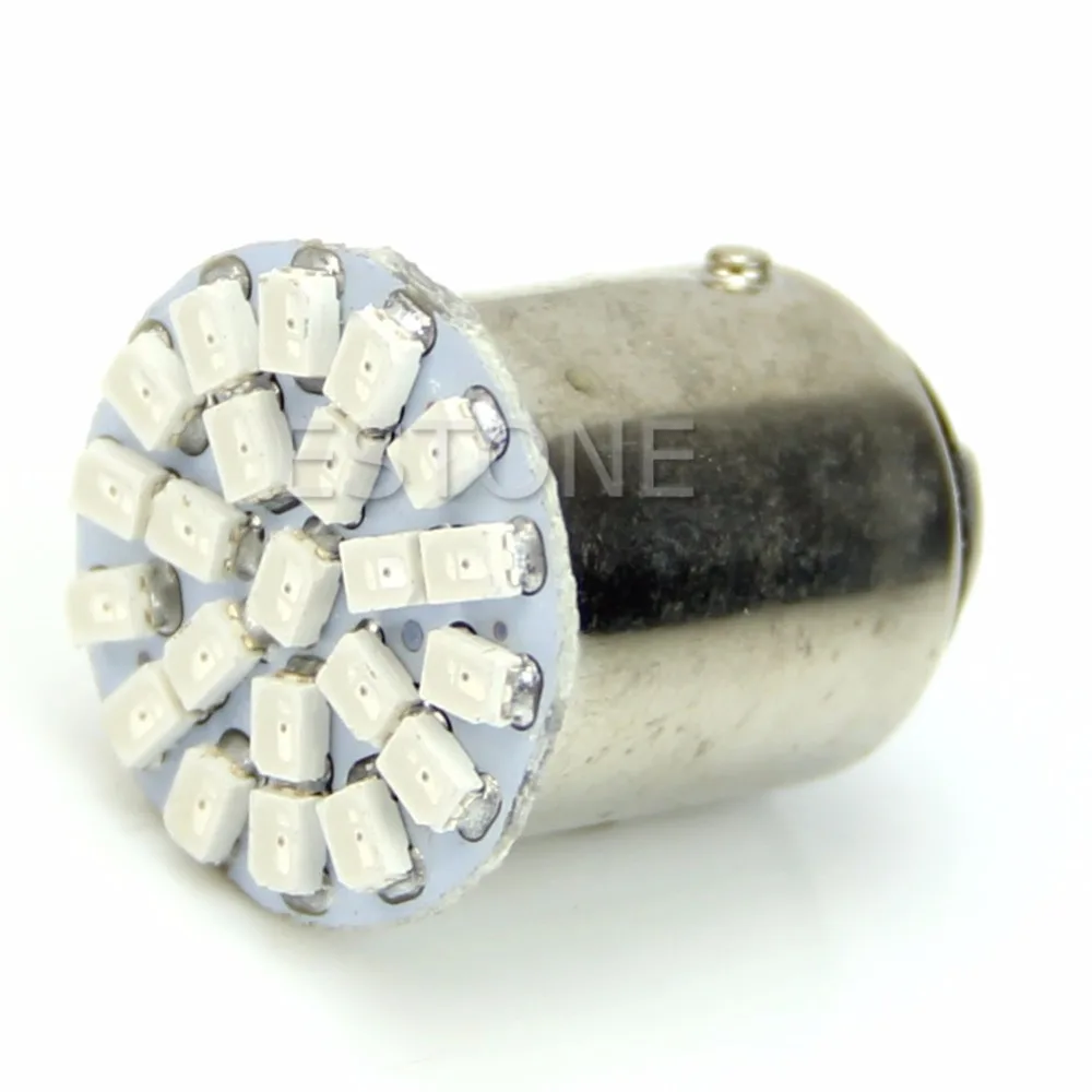 1157 BAY15D 22 LED 1206 SMD 7528 Стоп сигнал поворота желтый свет лампы|Передние LED-фары для