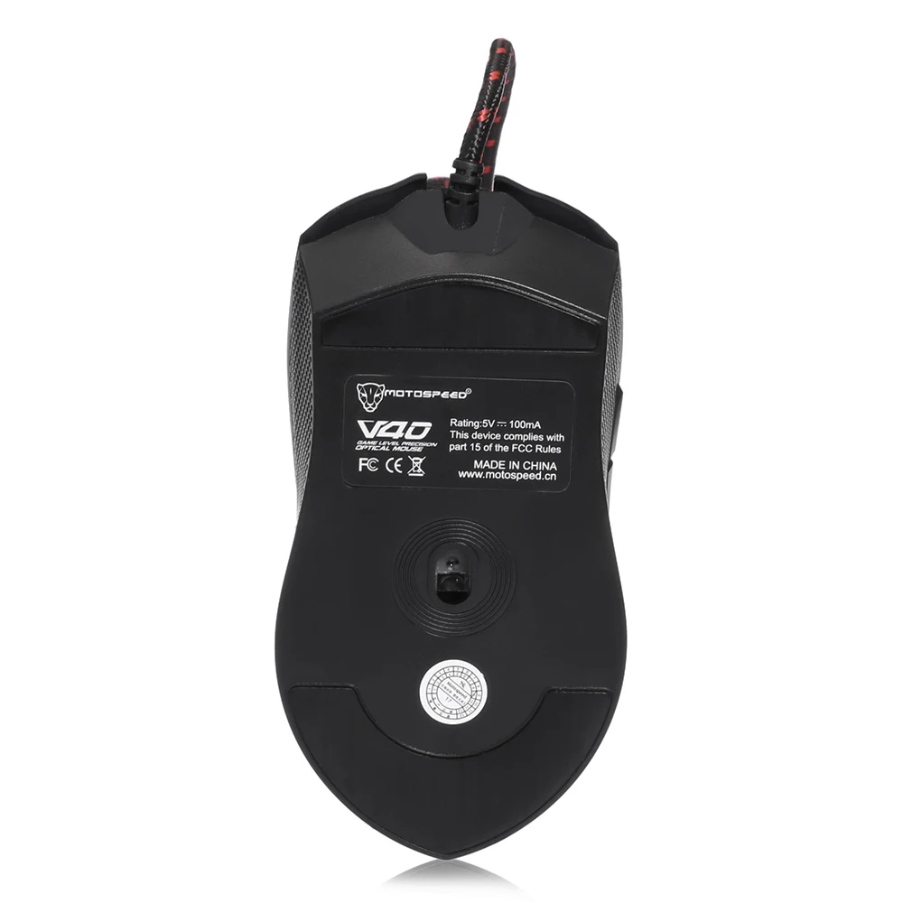 Motospeed V40 Gaming Mouse USB Wired Optical Games Adjustable 4000DPI Breathing LED Rato com fio Mause for Laptop PC Gamer | Компьютеры и