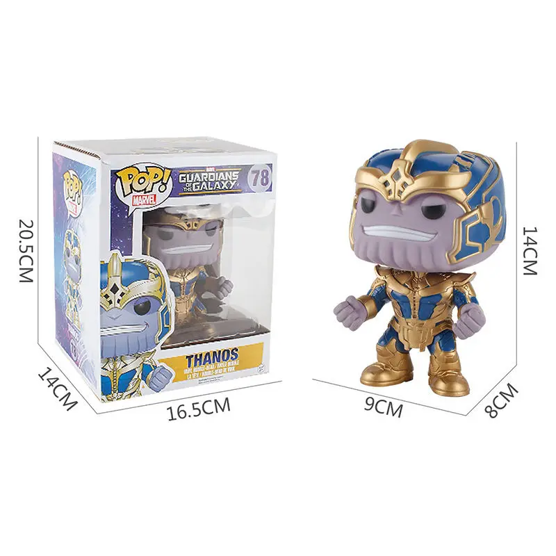 Funko POP Marvel Guardians of the Galaxy 2 THANOS ПВХ экшн фигурка Коллекционная модель игрушки для