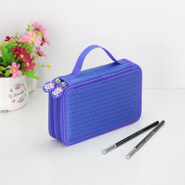 2 Layers 35 Holes В Корейском стиле уголовного школьный Карандаш Чехол Kawaii/36/48/72 отверстия Карандаш Чехол для мальчиков и девочек большая сумка для ручек из коробка многофункциональные Канцтовары чехол - Цвет: 2 Layers 35 Holes