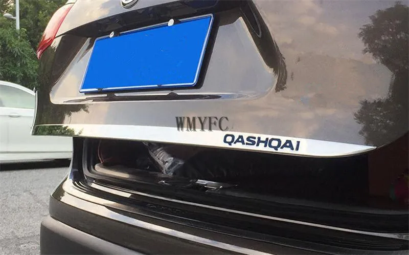 Подходит для Nissan Qashqai j11- наклейка на заднюю дверь из нержавеющей стали задняя дверь отделка автомобиля аксессуары для укладки