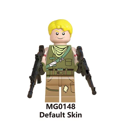 Белый Горячая игра Fortnight battle royale Jonesy Male Explorer Fortress night Skull Trooper Kit друзья строительные блоки игрушки - Цвет: Белый