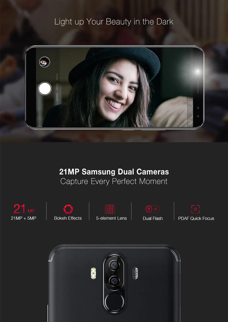 Ulefone power 3 MT6763 восьмиядерный смартфон 6 ГБ ОЗУ 64 Гб ПЗУ 6," 18:9 FHD+ 4 камеры Android 7,1 Face ID 6080 мАч мобильный телефон
