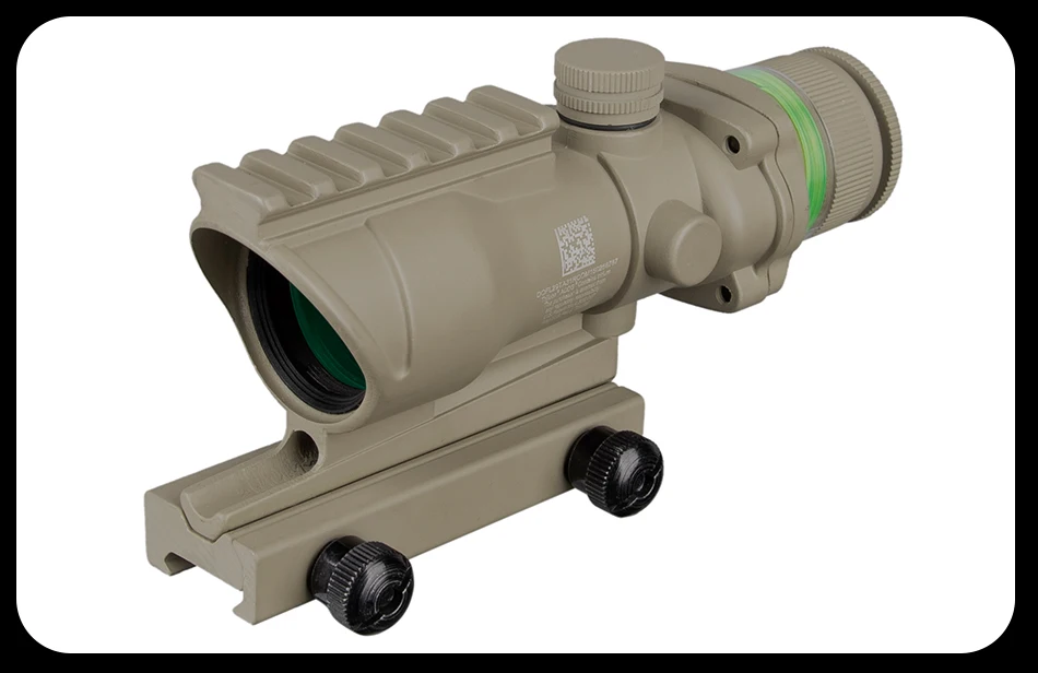 Trijicon охотничий ACOG 4X32 прицел рельсовая оптика Красная Зеленая точка крест подсветка стекло травленая сетка тактический оптический прицел