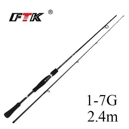 Бургундия FTK спиннинговая Удочка углеродистая C.W.1-7G, 2-8 г, 3-15 г, 5-20 г, 10-30 г сверхпрочная жесткая Удочка 2 секции Приманка Удочка - Цвет: Бургундия