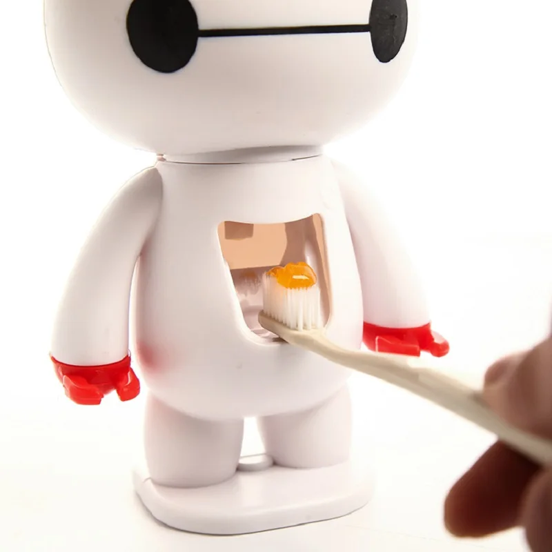 1 Набор Baymax держатель зубной щетки всасывающий мультфильм зубная паста