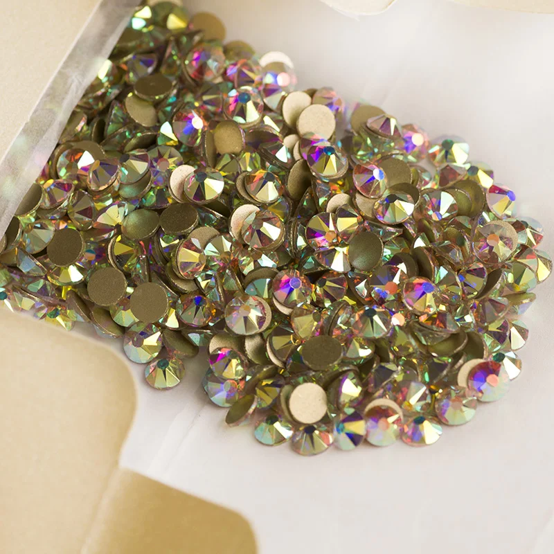 2088 без горячей фиксации CZ Стразы 8Big 8Small Strass SS10 SS16 SS20 SS30 SS40 DIY Стразы с плоской задней поверхностью для украшения ногтей одежды