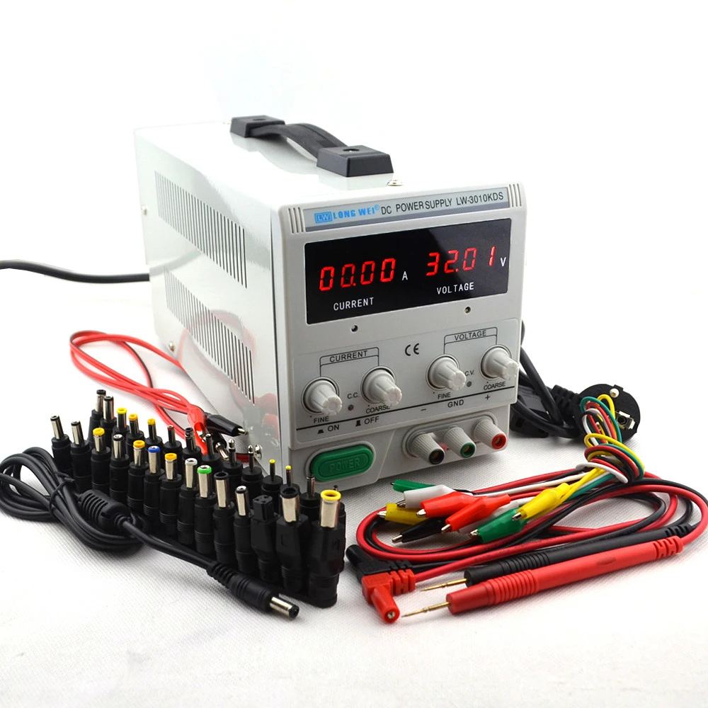 Многофункциональная Защита Φ 30V 10A 220v 0 01 V/0.01A светодиодный цифровой Регулируемый