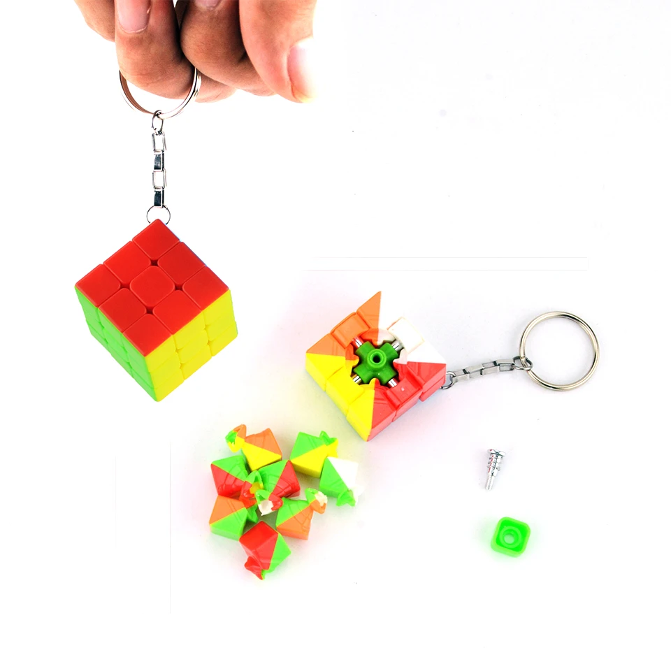 Новый магический куб 3*3*3 Мини Портативный Карманный Брелок Magico Cubo