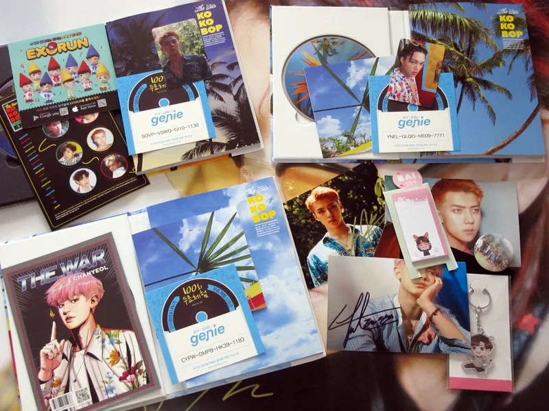 Предпродажа подписанный на EXO с автографом 4 й альбом военный CD + постер Kpop новая