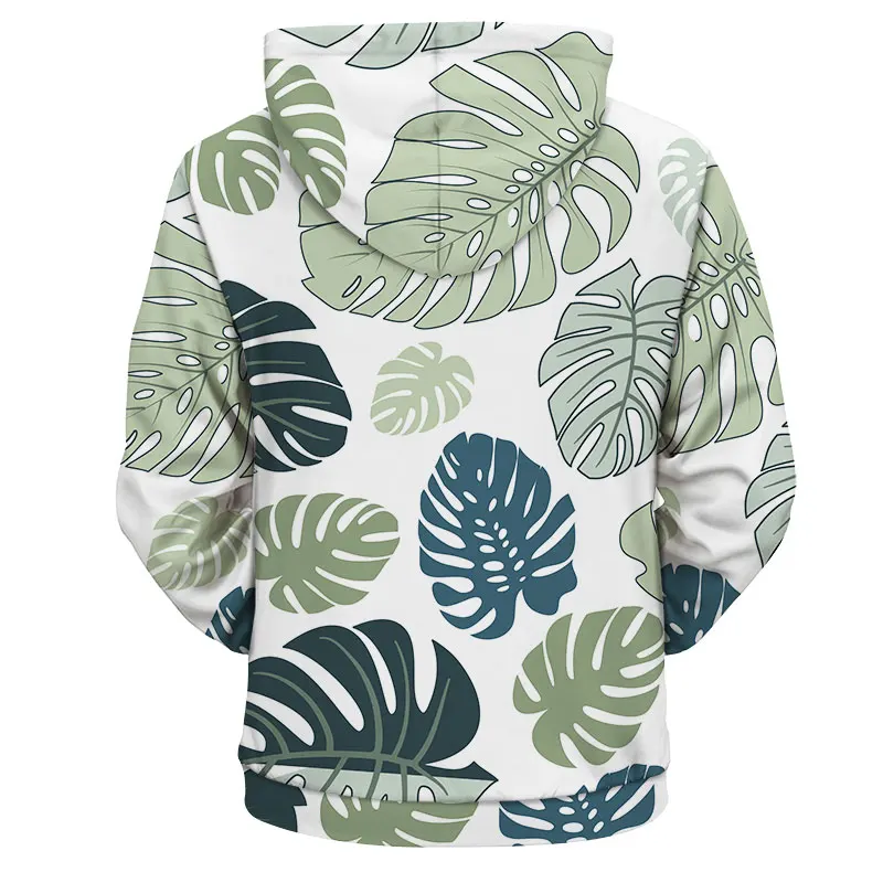 

YOUTHUP 2020 New Tropical leaves Print 3d Hoodies Men Hooded Hoodies Women Sweatshirts Casual Autumn 3d Pullover Plus Size Hoody
