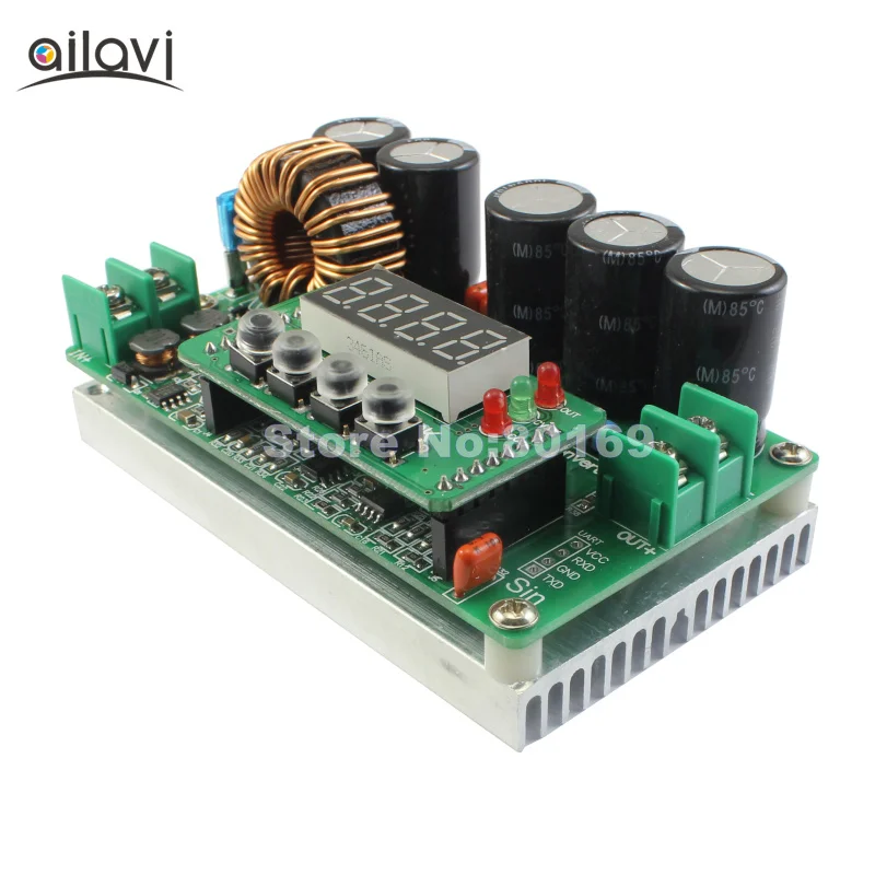 DC-DC 400W/600W Adjustable Step-up Converter Constant Current Power Supply Display Voltage /Current/ Capacity Boost Module - купить по