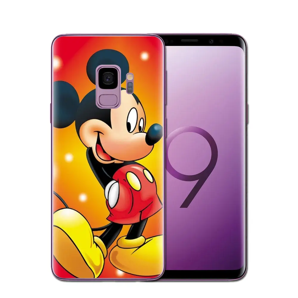 Mickey Minnie Silicone Case For Coque Samsung Galaxy S6 S7 Edge S8 S9 Plus J3 J5 J7 A5 A7 2016 2017 Note 8 A8 2018 Cover |