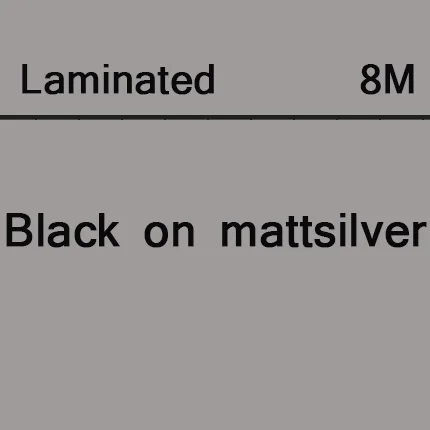 black on mattesilver Многоцветная лента для этикеток Tze231, совместимая с принтером Brother P Touch, Tze ленты Tze-231 tze 231 Tze tz231 tze131 tze241 tze221 141 - Цвет: black on mattesilver