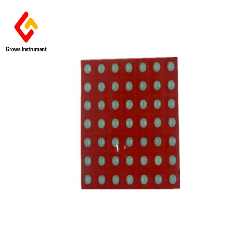 

Single Point SWA-100 Waterproof Temperature Indicating Sheet, Temperature Sensitive Piece, Heat Sensitive Test Paper 170 Pieces