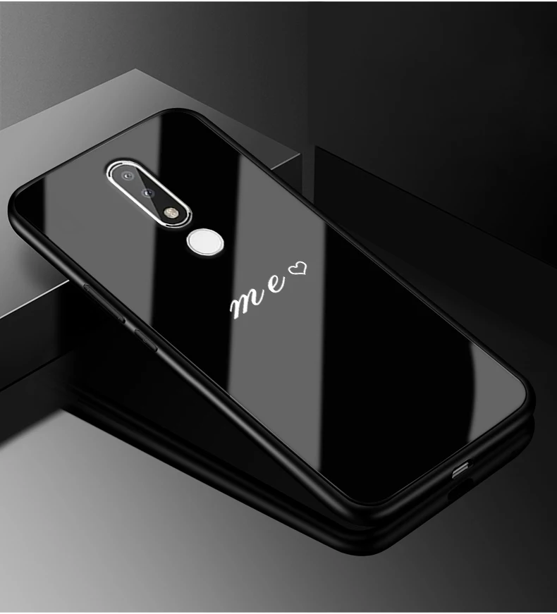 07 Для Nokia 5,1 Plus чехол X5 PC пластиковый чехол из закаленного стекла для телефона черный ТПУ бампер чехол для Nokia 5,1 Plus чехол для Nokia X5 X 5 - Цвет: 07