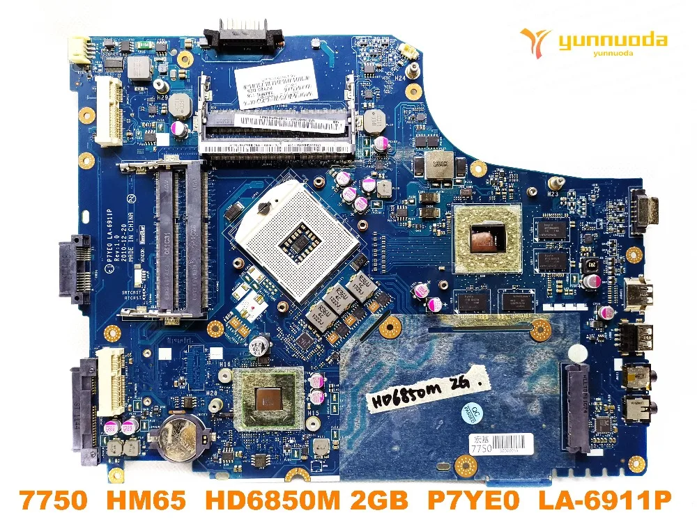 Оригинальная материнская плата для ноутбука acer 7750 HM65 HD6850M 2 Гб P7YE0 фото