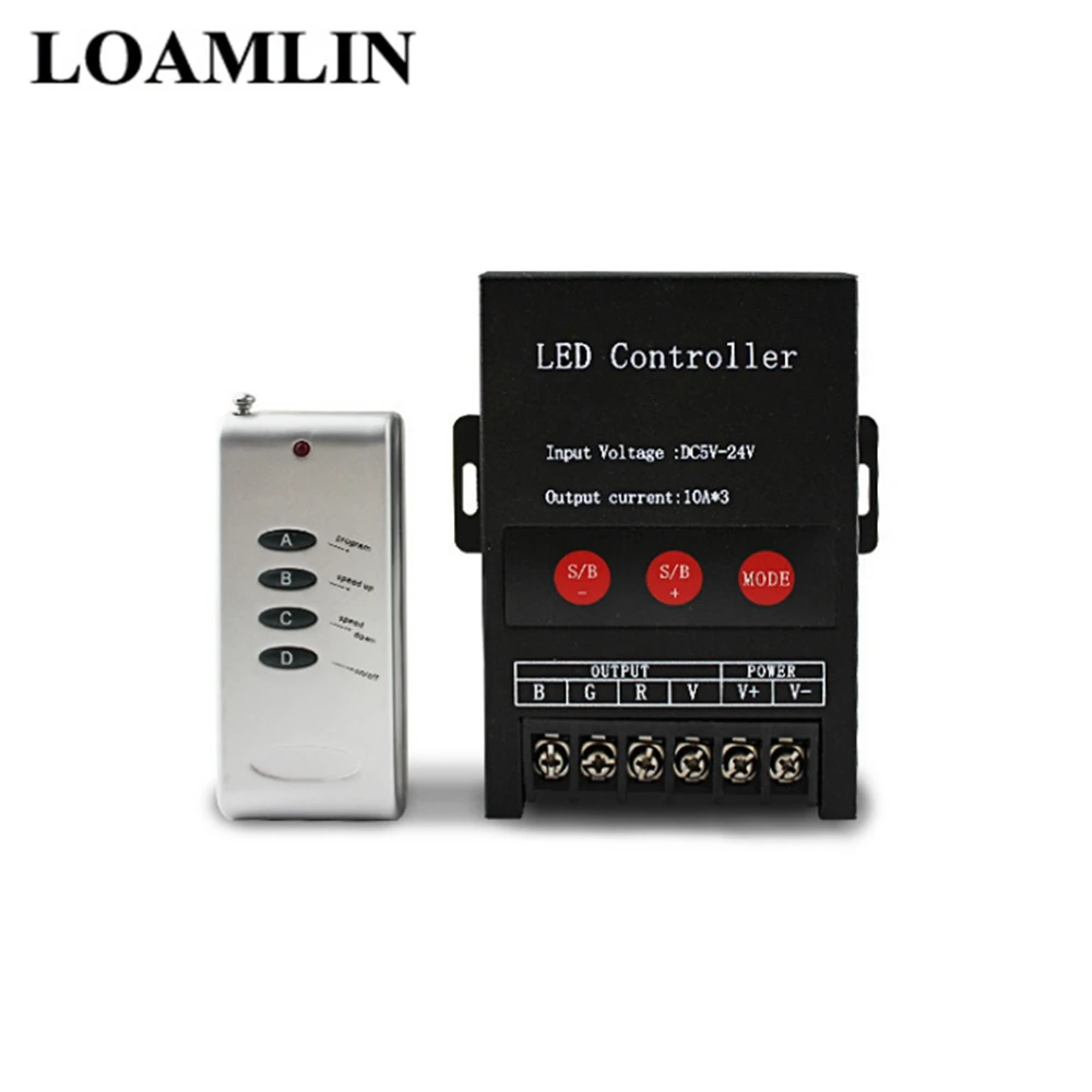 

RGB Led Controller RF Wireless LED Dimming IR Remote Control For 5050/3528/5730/5630/3014 RGB Color Led Strips