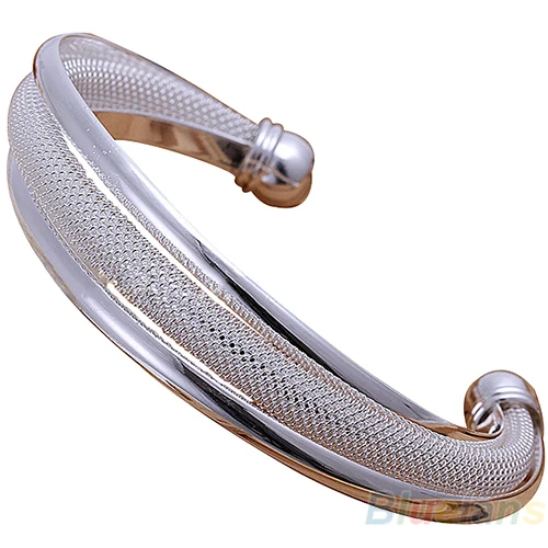 Классические посеребренные ювелирные изделия со Скосом для женщин|bangle bracelet|silver