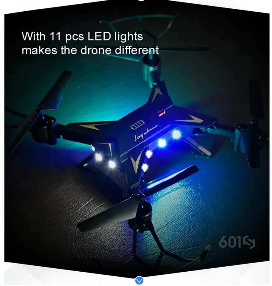 Радиоуправляемый вертолет KY601S Дрон с 1080 P wifi камерой FPV складной квадрокоптер