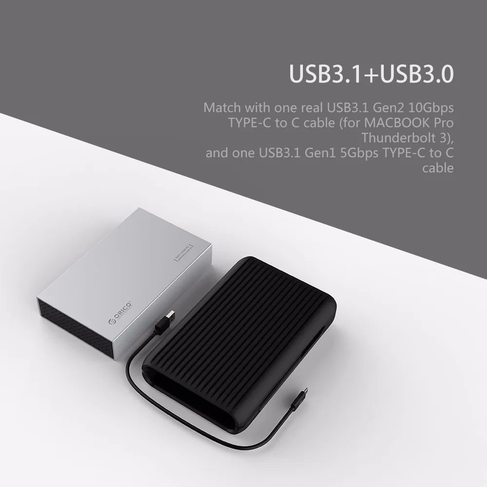 Orico 2 ТБ жесткий диск USB 3,1 Gen2 TYPE-C 3,5 Sata 10 Гбит/с Высокая скорость ударопрочный внешний жесткий диск HDD ноутбук мобильный ЕС разъем