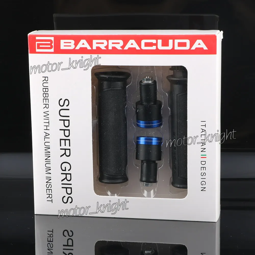 Синий Штыри Pit Bike кафе ручки мотоцикла грипса на руль для YAMAHA R15 R25 R3 R1 R6 MT03 MT15 MT25 FZ1 FZ6 FZ8 FJR1300 XJR1300 - Цвет: Синий