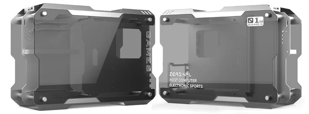 ZEAGINAL MATX чехол itx pc игровой геймер виноградный горшок для водяного охлаждения DIY Петля Полный алюминиевый ZC-01M