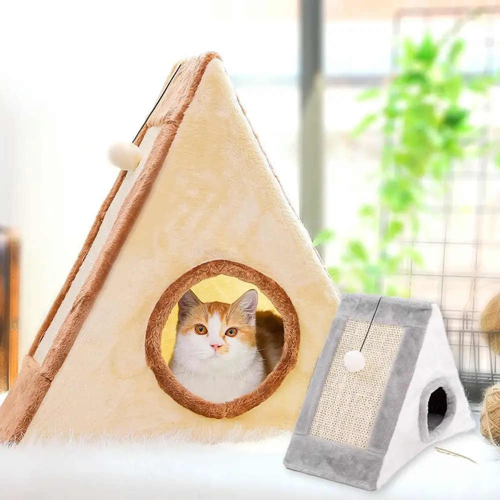 Горячая кошка скретч доска сизаль пеньковая для скалолазания котенок