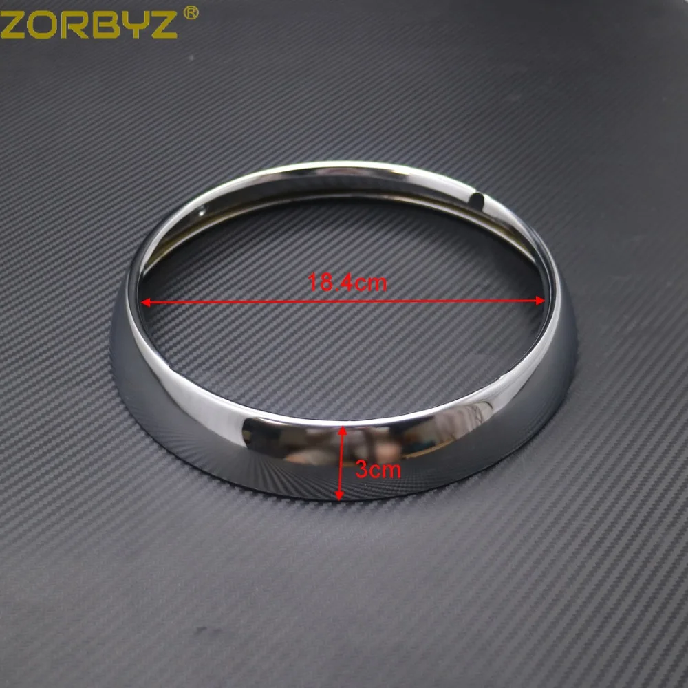 ZORBYZ мотоцикл хром " отделка для передней фары кольцо Крышка для Harley-Davidson FLHT FLHR Touring Road King
