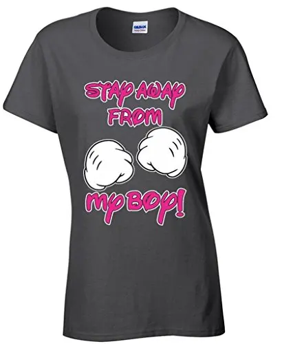 Шею Майка Outlet женские Держаться Подальше От Моего Мальчика Футболка Смешно Пару